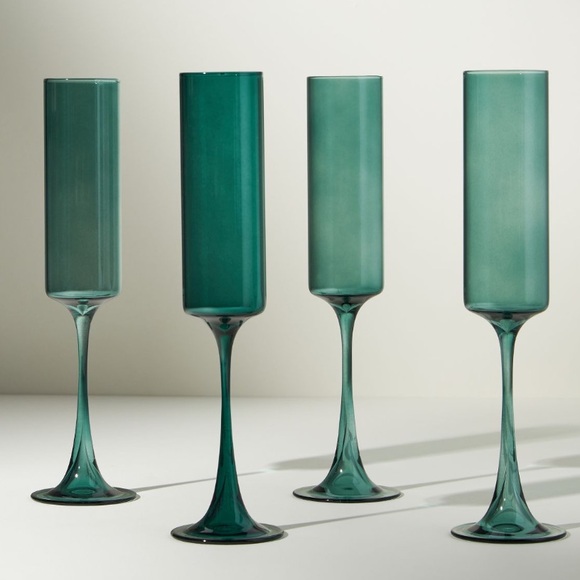 Lilac Morgan Glass Flutes - Picture 9 of 16